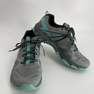 Merrell Women's Size 10 Gray and Turquoise Hyperlock Shoes J05514 Running Trail